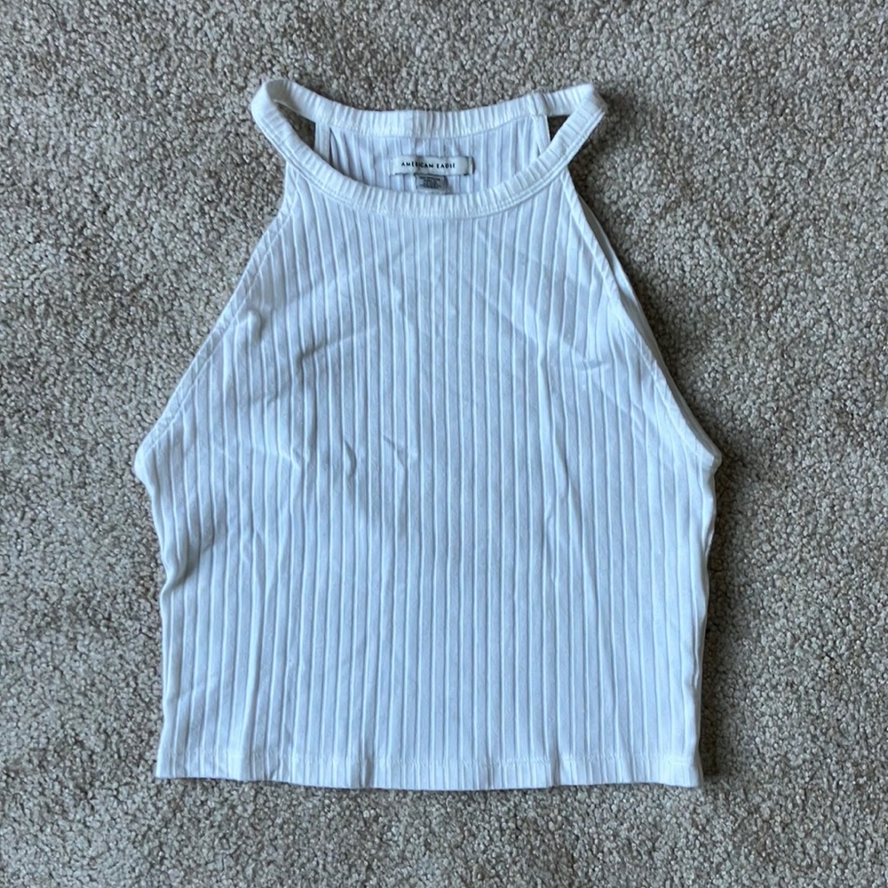 White American Eagle cropped tank top